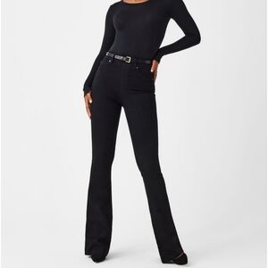 SPANX SPANXshape EveryWear Flare Jeans Clean Black Wide Leg Small S